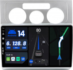 BXLIYER - 6G+128G - Android 14 IPS autoradio, mis sobib VW Touranile (2003-2009) - Traadita CarPlay/Android Car/DSP - LED-kaamera ja mikrofon - 10,1-tolline 2 DIN - DAB roolijuhtimispult kiire boot 360