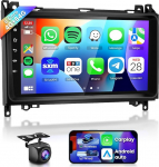 8 Core 4G + 64G autoraadio Android 15 Mercedes Benz W906 Sprinter W169 W245 W639 Vito Viano, 9-tolline HD IPS puuteekraan koos traadita Carplay Android auto DSP GPS Wi-Fi Bluetooth FM RDS tagumine vaade