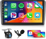 Hodozzy 2G + 64G autoraadio Audi A3 2003-2012/S3 8P 2006-2012/RS3 2011-2012 traadita Carplay Android autoga, 9-tolline puuteekraaniga autoraadio navigatsioon DSP Bluetooth WiFi FM/RDS raadio, rooliga