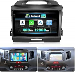 CAMECHO 4G + 128G 8 Core Android 13 autoraadio Kia Sportage 3 III SL 2010-2016 jaoks koos Navi Carplay Android autoga, 2 DIN raadio 9-tollise puuteekraaniga Bluetooth RDS FM WiFi-ga