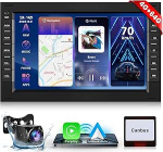 Hodozzy Carplay autoraadio VW Golf 4 Polo Sharan Jetta MK4 T5 Multivanile koos GPS / Wi-Fi, VW autoradio 7-tolline 2 DIN Bluetooth Android Car / 32 EQ/FM/RDS/SWC/USB + tagurduskaamera + tagurduskaamera