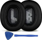 Asendatavad k&otilde;rvapadjad JBL E65 (E65BT E65BTNC)/Live 650 (650NC 650BTNC)/Live 660 (660NC 660BTNC)/Duet NC Over-Ear k&otilde;rvaklappide k&otilde;rvapadjad Pehme nahast k&otilde;rvapadjad M&uuml;raeristav vaht Mustad