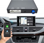 EZoneTronics traadita CarPlay & Android auto j&auml;relpaigalduskomplekt dekooder Audi A6/A7 2010-2015 koos MMI 3G s&uuml;steemi traadita adapteriga 6,5 tolli/7-tollise OEM-ekraani Plug & Play uuenduskarp koos MirrorLinkiga
