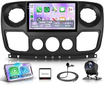 4G+128G Android Autoradio f&uuml;r Renault Master Nissan NV400 Opel Movano 2010-2021 Wireless Carplay Android Auto 10 Zoll Incell Touchscreen Radio mit GPS Navi WiFi Bluetooth FM/RDS EQ/SWC R&uuml;ckfahrkamera