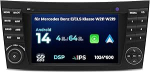 Mercedes Benz E-klass W211 G-klass W463 CLK W209 CLS W219 autoradio Apple CarPlay Android autoga, 7 pollici IPS puuteekraaniga Android 14.0 Bluetooth auto GPS navigatsiooniga WiFi AM/FM (4+64G)