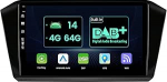 Sisseehitatud DAB+ Double DIN Android 14 Autoradio 4GB + 64GB VW Passat B8 2015-2019 jaoks Kaamera ja mikrofon Toetab WiFi/GPS/Carplay/DSP/Fast Boot/BT/RDS 10-tolline IPS