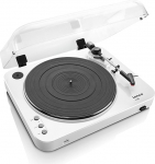 Lenco L-85 White | 33 & 45 RPM Semi-Automaatne Belt Drive USB plaadim&auml;ngija vin&uuml;&uuml;lile koos integreeritud Stereo eelv&otilde;imendi ja liikuva magnetkassetiga (MMC) - valge plaadim&auml;ngija
