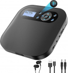 Kaasaskantav CD-m&auml;ngija Bluetoothiga, laetav Discman CD-m&auml;ngija autosse FM-iga, kaks stereok&otilde;larit, anti-skip, kaks k&otilde;rvaklapipesa, kingituseks, koju