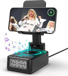 Bluetooth-k&otilde;lar koos kokkupandava mobiiltelefoni hoidjaga, 6-in-1 kaasaskantav muusikakast, mobiiltelefoni statiiv koos &auml;ratuskellaga, digitaalne kell, traadita laadija, s&uuml;nnip&auml;evakingitus meestele, naistele, isadep&auml;eva kingitus