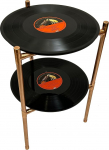 Vinyl Record Side Table, Retro Shelf, Upcycling Furniture, Sofa Table, Vinyl Record Shelf, Vinyl Record Stand, Vinyl Records, Gift Musicians