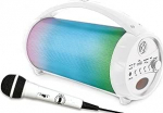 Lexibook iParty BTP585ZLXB Kaasaskantav Bluetooth Light k&otilde;lar mikrofoniga, stereos&uuml;steem, valgusefektid, karaoke, traadita, FM-raadio, USB, SD-kaart, aku, valge