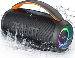 ZEALOT Bluetooth-k&otilde;lar valgusega, stereoheli, Bluetooth 5.3, IPX6 veekindel, USB/Micro SD-kaardi/AUX-funktsioon, must