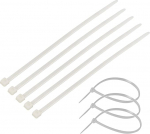 TERF&reg; 20 Pack 750mm x 7.6mm Premium Nailon kaablisidemed turvaline iselukustuv mehhanism plastist sidemed koju, kontorisse, aeda, garaaži, t&ouml;&ouml;kotta, DIY, valge