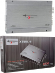 Komplekt Excalibur X600.4, 1 v&otilde;imendi 2400 Watt Max. 4 x 60 Watt Rms, 4 kanalit koos bassit&otilde;stukiga pagasiruumi kaane jaoks, 1 tk