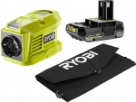 RYOBI - reisikomplekt 18V One+: P&auml;ikesepaneel 21W + trafo/laadija + liitiumaku + 18V 2.0Ah - RYSP21ABI150B-120