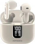 ZIPFORCE T&otilde;elised traadita k&otilde;rvaklapid, Bluetooth 5.3 k&otilde;rvaklapid, 4 ENC mikrofoni, selged k&otilde;ned, Bluetooth k&otilde;rvaklapid, puutejuhtimine, 40 m&auml;nguaega, IPX6 veekindlad TWS k&otilde;rvaklapid