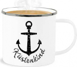 Email Tinamug - avaldus - Rannikulaps ankruga - must - 300 ml - valge h&otilde;bedane - avaldused Meremagistraal Mug Happy New Year Maritime Dishwasher Safe New Year Nautical
