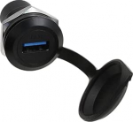 2 Pack USB 3.0 paneeli naissoost &uuml;hendusadapter Veekindel &uuml;mmargune pukspistik Inline kaabel &scaron;assii naissoost naisele