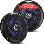 Pyle Outdoor Speaker, v&auml;lisk&otilde;lar, veekindel, 100 W merek&otilde;lar LED tuledega, suveks s&otilde;itmiseks Offroader, paat, UTV, ATV, RV auto ja golfik&auml;ru, v&auml;ljas k&otilde;lar, lame