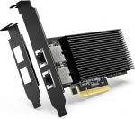 10G PCI-E Network Card with 10Gbps Dual RJ45 Ports, Intel X540-T2 Controller, VIMIN 10Gb Ethernet Adapter Card Compatible with PCI Express X8, X16, Supports Windows/Windows Server/Linux/VMware