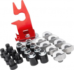 Tragbares Schwei&szlig;spannwerkzeug-Set mit V-Bl&ouml;cken und Klemmen, modulares Fixture Kit aus legiertem Stahl f&uuml;r Metallbearbeitung, rutschfeste Oberfl&auml;che f&uuml;r pr&auml;zise Ausrichtung und stabile