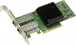 KALEA-INFORMATIQUE PCIe 3.0 x8 kontrollerkaart Ethernet LAN v&otilde;rk 2 porti 25G SFP28 koos Broadcom Mellanox ConnectX-4 LX kiibistikuga