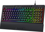 Redragon K515 Shiva RGB Membraan m&auml;nguklaviatuur, 98 klahvi mehaaniline klaviatuur lineaarse l&uuml;litiga, sisseehitatud makro- ja multimeediaklahvid, eemaldatav randmetugi, tarkvara toetatud