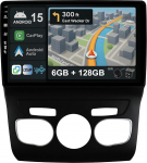 [6G + 128G] IPS 10.1-tolline Android 14 autoraadio Citroen C4 C4L DS4 2013-2017 koos Navi Octa Core'iga [Sisseehitatud CarPlay/Android Car/DSP/peegel Link/GPS Navi/360 Camera/Bluetooth 5.0/WiFi/USB