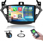 2G & 64G VECHTEL 9-tolline autoraadio Opel Corsa E 2015-2019/Opel Adam 2013-2016 koos Carplay Android Car Wireless, Android 15, Bluetooth HiFi/RDS/FM raadio, WiFi Navi/AHD tagurduskaamera/CANBUSiga