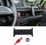 Autotelefoni hoidik Suzuki Jimny JB64 JB74 2019-2024, alumiinium ja ABS, 360&deg; p&ouml;&ouml;ramine, 4-7-tollistele mobiiltelefonidele iPhone, Galaxy, Mate jne (Style 2)