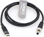 SZRMCC USB-C Type C lukustava DC 5.5 2.1 PD Trigger 12V toitekaabel Atomos Monitor videoseadmetele Pix-E7 Pix-E5 Display Hollyland Mars 400s (50 cm)