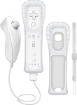 CLVIZCXOM (1 komplekt/4 t&uuml;kki! Fernbedienung Controller Kompatibel mit Nintendo Wii/Wii U Konsole: Fernbedienung, Analoger Joystick, Silikonschutz, Armband, mit Motion Plus (valge)