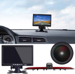 18 mm objektiivi tippkvaliteediga auto kolmas katuse originaal piduritulede tagurduskaamera, asendus VW Crafter 2017 Man TGE alates 2017 modifitseeritud transpordivahendi piduritulede buss (7-tollise monitoriga)