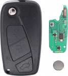 Key Remote Control auto v&otilde;ti 3 nupud edastamise &uuml;ksus 433 MHz ID46 elektroonilise kaardi transponderi korpuse freesimine aku Grande Punto 199 Panda 169 Ducato 230 Ulysse 179 Bravo Stilo