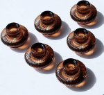 VOHO Pruunid Boho k&uuml;&uuml;nla hoidjad, 6-st komplekt, vanamoodne k&uuml;&uuml;nla hoidjad, igap&auml;evane ruumi kaunistamine / Halloween / t&auml;nup&uuml;ha kahepoolsed koonilised k&uuml;&uuml;nla hoidjad k&uuml;&uuml;nlajalgadele / teek&uuml;&uuml;nalde jaoks.