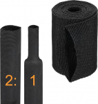 hankekaart Schrumpfschlauch, 2:1 suhe, 4,8 cm, ID, 90,6 cm, Automobil-Drahtwebstuhl, geflochtene Kabelh&uuml;lsen, Stoff, gewebt, Schrumpfschlauch, Schutz f&uuml;r Kabelbaum, Kabelmantel, Schlauchdraht