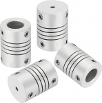 hankekaart Flexible Kupplungen, 2 mm kuni 8 mm, Aluminiumlegierung, Gelenkverbinder, flexible Wellenkupplungen, Motorkupplung f&uuml;r 3D-Drucker, CNC-Maschine, Motorf&uuml;hrung, DIY-Encoder D15 x L 20 mm, 4