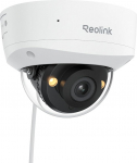 Reolink 5MP HD Spotlight Dome PoE kaamera IK10 vandaalikaitsega, v&auml;rviline &ouml;&ouml;n&auml;gemine, kahesuunaline heli, intelligentne inimeste/liikurite/loomade tuvastamine, ilma kuutasuta, RLC-540A