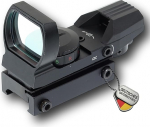 Red Dot Visor Multi-Dot Sight Scope fluorestseeruv visiir helkurvisiir - punane roheline triibu taktikaline, 4 punkti kuju - 19 mm Weaver Mounting v&otilde;i Picatinny