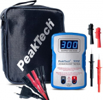 PeakTech P 5002 LED-tester 0-300V DC, LED-pirnide ja komponentide tester pehme k&auml;ivitusega, TV taustavalgustuse tester koos tarvikutega, testimisvahend, valguse parandamine, automaatne v&auml;ljundpinge