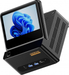 AOOSTAR G-FLIP Mini PC R7 PRO 8845HS (5.1GHz, AI protsessor), Mini lauaarvuti 24GB DDR5 RAM 1TB M.2 PCIe4.0 SSD, Gaming PC Radeon 780M/WiFi 6/OCuLink/2xUSB4/2x2.5G LAN/5-tolline kokkupandav teine