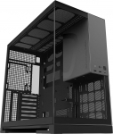 Geometric Future M5 karastatud klaasist Mid Tower, E-ATX/ATX m&auml;ngukapp, 1,2 mm teras, t&uuml;&uuml;p C, toolless paneelid, toetab 420/360 radiaatorit, kaksik kambriga, must/hall, GEO-M5-BG