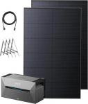Anker Solix 2 Pro 0% k&auml;ibemaksuga r&otilde;duelektrijaam m&auml;luga, 890 W/1600 Wh LiFePO4, 2 x 445 W paneel, r&otilde;dukinnitus, 4 MPPT 2400 W sisend, kuni 9,6 kWh, Plug & Play
