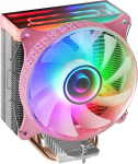 Mars Gaming MCPU-VR Pink CPU Heatsink, Dual Infinity Mirror ARGB, 4 HCT Heatpipes, 180W TDP, Ultra Quiet PWM 12 cm ventilaator
