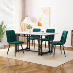 Ymkua s&ouml;&ouml;gilaud koos 4 tooliga, 120 x 70 x 74 cm, ristk&uuml;likukujuline s&ouml;&ouml;gilaud, s&ouml;&ouml;gitoa komplektid, kaasaegsed k&ouml;&ouml;gi s&ouml;&ouml;gilaudade komplektid, s&ouml;&ouml;gitoolide komplektid, k&ouml;&ouml;gitoolide komplektid elutuppa ja k&ouml;&ouml;ki
