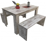 S&ouml;&ouml;gilauakomplekt Pingid 3 tk 110 x 70 cm Canyon White Pine Made in Germany