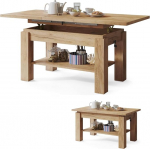 all4all Astra kohvilaud lauaga reguleeritava k&otilde;rgusega valge betoonist Sonoma tammepuust matt/k&otilde;rge l&auml;ikega 05