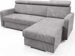 LIKMA Cold Beige Mako nurgadiivan magamisfunktsiooniga ja voodikastiga, 213 cm x 100 x 165 cm, L-kujuline diivanvoodi, reguleeritavad peatuged, elutuba, diivanvoodi kangas: Anafi 07