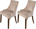 Elastne sametkate Wing Chairile, komplekt 1, paks s&ouml;&ouml;gitoa tooli kate, eemaldatav, pestav tooli kaitsev kate, kuldne, komplekt 1 (Kaki, Lot de 2)