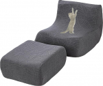 Stretch-Sofa&uuml;berzug ohne Armlehnen for l&auml;ssige Sofas - Komplettschutz-Set for das Wohnzimmer(Dark Gray)